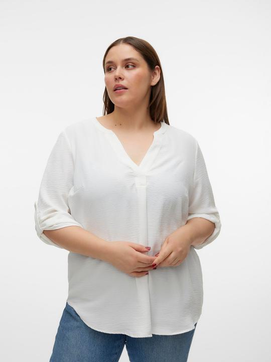 Produktbild Vero Moda Normal geschnitten V-Ausschnitt Curve Umgeschlagene Ärmelbündchen Top Top (54)