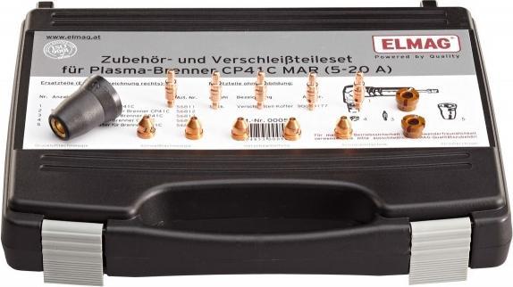 Produktbild Elmag - Zubehör- und Verschleissteileset für PP 2025/M zu Plasma-Brenner CP41C MAR, 5-20 Amp. zu Pow