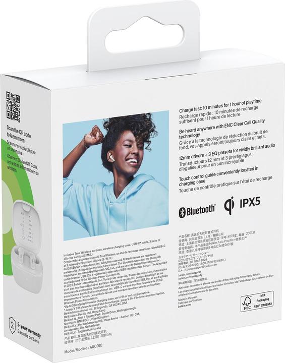 Produktbild Belkin Soundform Motion (ANC, 9 h, Kabelgebunden)