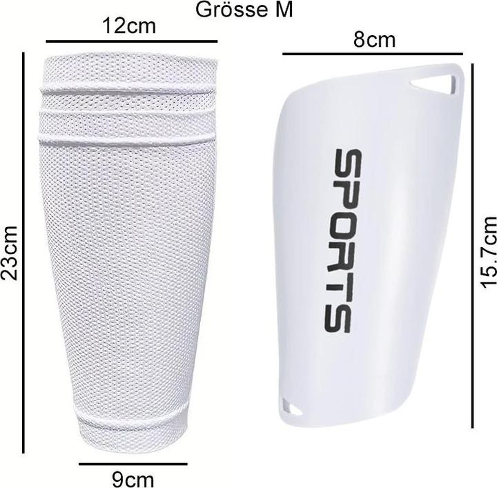 Actual product image Cbx Football Set Football Socks and Shin Guards Size M White (M)