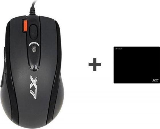 Produktbild A4Tech A4 TECH X-Game X-7120 A4TMYS46028 Maus (optisch, 3000 DPI, schwarze Farbe) (Kabelgebunden)