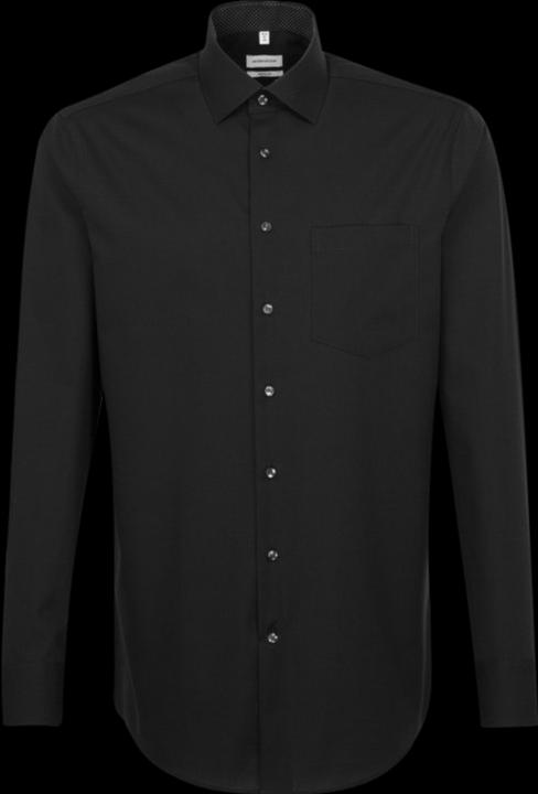 Actual product image Seidensticker Shirt Regular Fit Business Kent Patch12 black (XL)