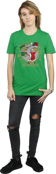 Immagine prodotto Tom & Jerry Christmas Surprise Maglietta Ampia Donna (XXL)