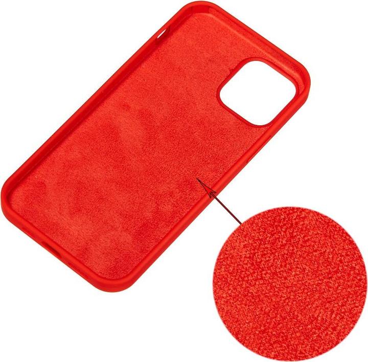 Produktbild Cover-Discount iPhone 15 Pro - Silikon Gummi Hülle rot (Apple iPhone 15 Pro)
