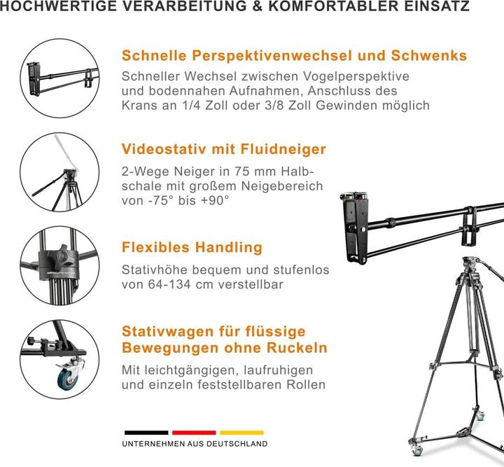 Image du produit Walimex pro pro Camera Crane Set Director Pro II (Métal, Matières plastiques)