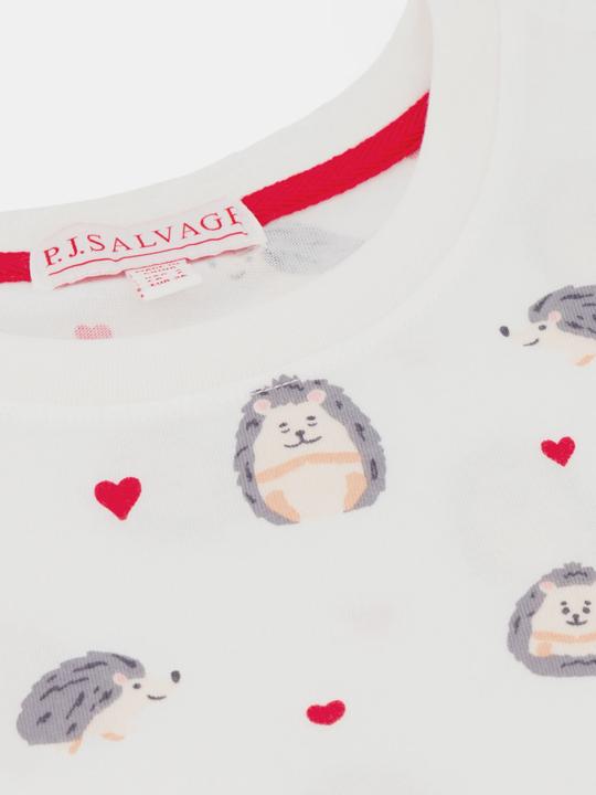 Produktbild Pj Salvage Pyjama Oberteil "Be mine" offwhite (36)