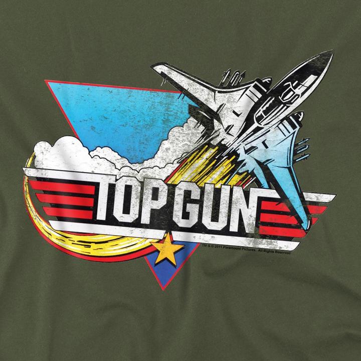 Immagine prodotto Top Gun Maglietta Logo Effetto Invecchiato Uomo (XXL)
