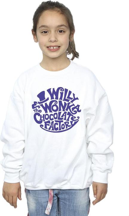 Produktbild Willy Wonka & the Chocolate Factory Typed Logo Sweatshirt Mädchen (128)