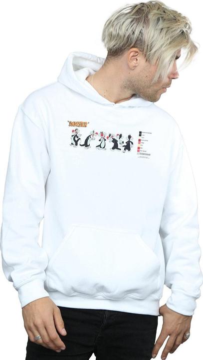 Immagine prodotto Looney Tunes Sylvester Colour Code Felpa con Cappuccio Uomo (XXL)