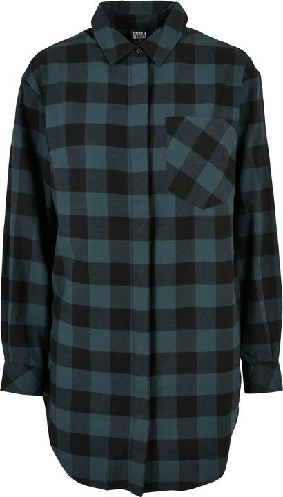 Actual product image Urban Classics Ladies Oversized Check Flannel Shirt Dress (XXL)