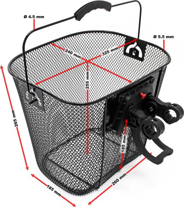 Produktbild Wiltec Fahrradkorb (22 l)