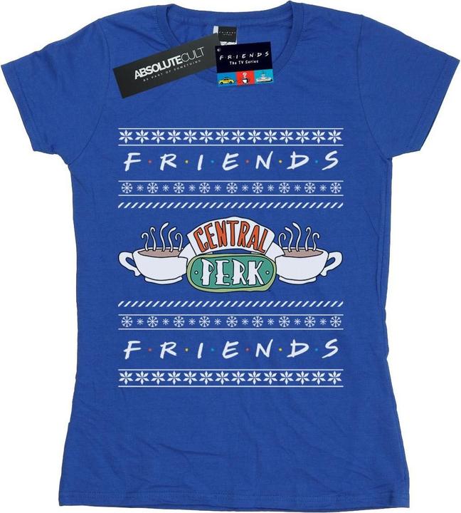 Actual product image Friends Womens/Ladies Fair Isle Central Perk Cotton T-Shirt (M)