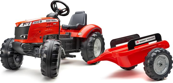 Falk Toys Trattore Massey Ferguson + rimorchio L
