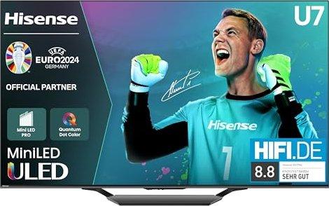 Actual product image Hisense TV 55U7NQ (55", Mini-LED, 4K, 2024)