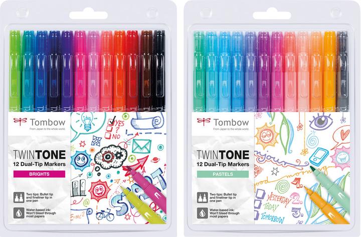 Produktbild Tombow TwinTone (Mehrfarbig, 12 x)