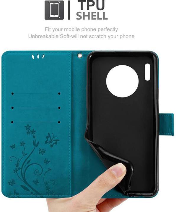 Actual product image Cadorabo Flower Book Cover (Mate 30 Pro)