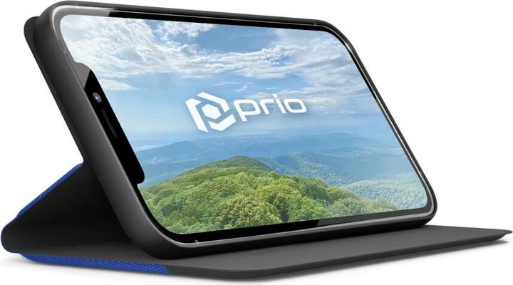 Produktbild prio Book Case Fashion für iPhone XR blau-schwarz (Apple iPhone XR)