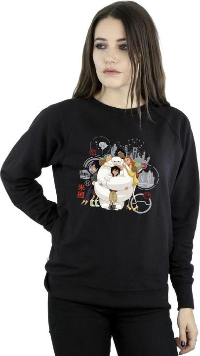 Immagine prodotto Disney Big Hero 6 Baymax Group Hug Felpa Donna (L)