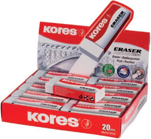 Immagine prodotto Kores Gomma da cancellare in plastica "KE20", (L)60 x (P)21 x (H)10 mm