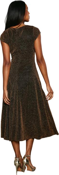 Actual product image Principles Womens/Ladies Metallic Jersey Ruched Midi Dress (44 D)