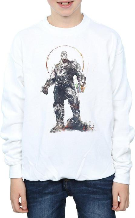 Actual product image Boys Avengers Infinity War Thanos Sketch Sweatshirt (152, 158)