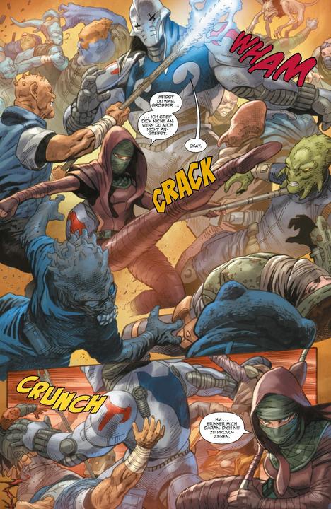 Actual product image Panini Star Wars Comics: Kopfgeldjäger VII - Dunkle Droiden (German, Paolo Villanelli, Ethan Sacks, Davide Tinto, Jethro Morales, Lan Medina, 2024)