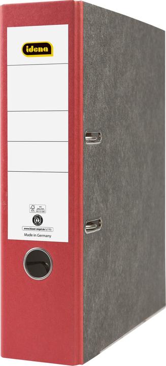 Produktbild Idena Ordner A4 rot 8cm Wolkenmarmor FSC-Mix (A4, 80 mm, 1 Stück)