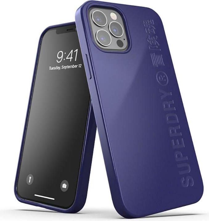 Produktbild Superdry Snap iPhone 12/12 Pro Compostab le dark blue (Realme 12 Pro+, Apple iPhone 12)