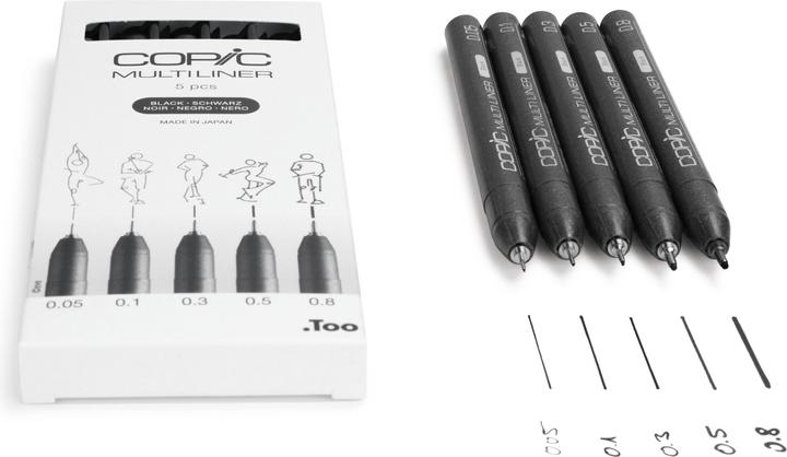 Immagine prodotto Copic Multiliner (Nero, 5 x)