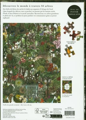 Image du produit Le tour du monde en 50 arbres : un puzzle de 1000 pièces (1000 pièces)