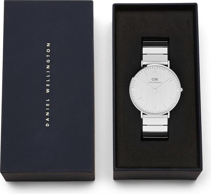 Actual product image Daniel Wellington Classic Piano Link Silver Unitone (Analogue wristwatch, 40 mm)
