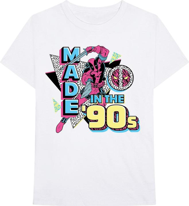 Actual product image Deadpool Unisex Adult Made In The 90s T-Shirt (M)
