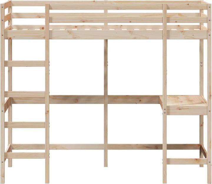 Image du produit VidaXL Lit superposé avec bureau (100 x 200 cm)
