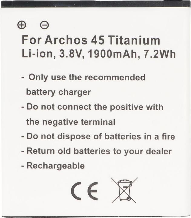 Immagine prodotto AccuCell Batteria Archos 45 Titanium Battery AC45TI