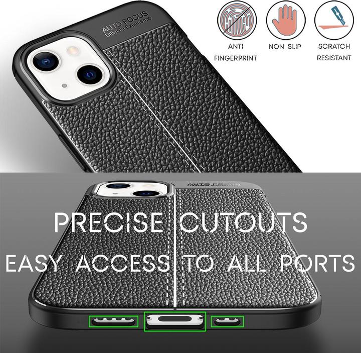 Immagine prodotto Nalia Custodia per cellulare in silicone con aspetto in pelle (Apple iPhone 13 mini)