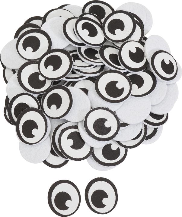 Actual product image VBS XXL Einzelaugen, Leder/Filz, 100 Stück, 1 x 1 cm