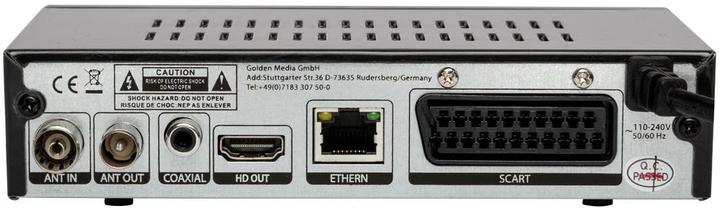 Produktbild Golden Media MANIA 828 (DVB-T2, H.265 + DVB-C) (DVB-T2)