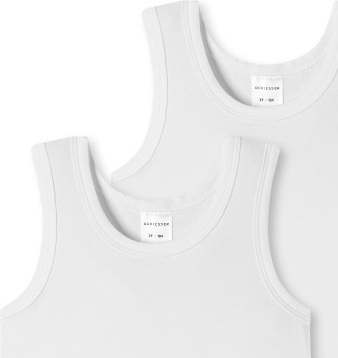 Actual product image Schiesser Pack of 6 Kids Boys 95/5 Organic Cotton Undershirt (140)