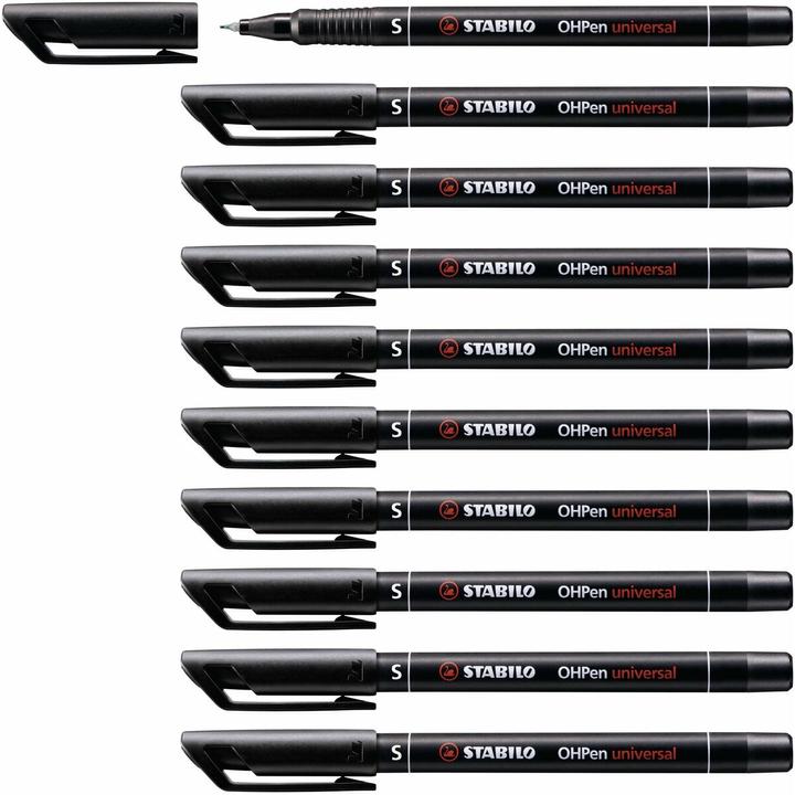 Actual product image STABILO OHPen universal superfine, black, 10 pieces (Black, 0.40 mm, 10 x)