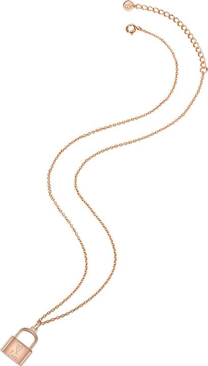Actual product image Glanzstücke München Ladies lock sterling silver rose gold 40.0 cm base chain + 5.0 cm extension - 11852 (Sterling Silver, 40 - 45 cm)