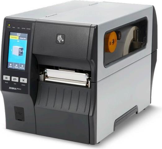 Produktbild Zebra TT-Drucker ZT411 4 300 dpi Euro- und UK-Kabel Seriell USB 10/100 Ethernet Bluetooth 4.1/MFi (300 dpi)