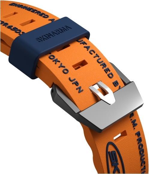 Actual product image Skinarma Band Shokku Apple Watch 45/44/42mm orange
