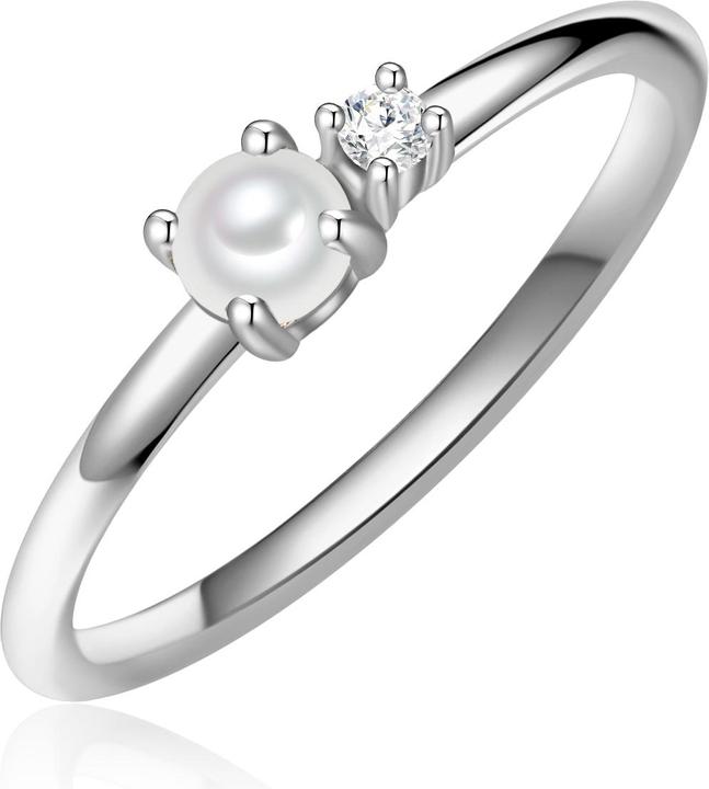 Immagine prodotto Glanzstücke München Donna Argento Cubic Zirconia d'acqua dolce con perle coltivate - 31516 (48, 925 Argento)