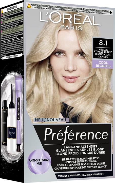 Immagine prodotto L'Oréal Paris Preference Cool Blondes (Biondo chiaro cendré, Biondo chiaro e freddo)