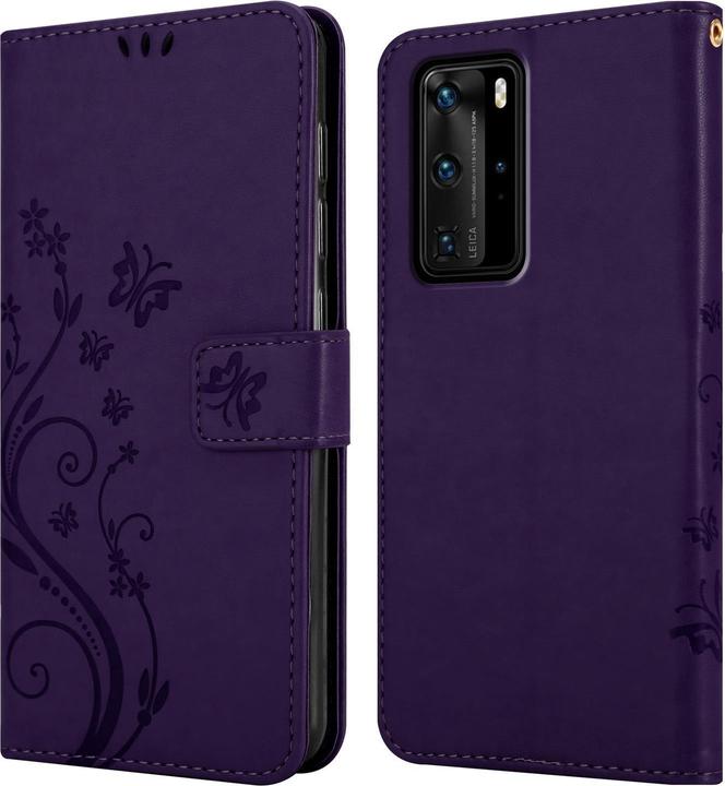 Productafbeelding Cadorabo Bloemen Boekomslag (Huawei P40 Pro)