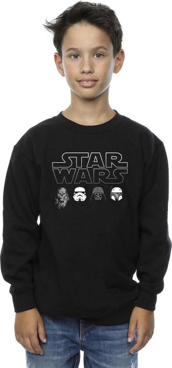 Produktbild Star Wars Character Heads Sweatshirt Jungen (152, 158)