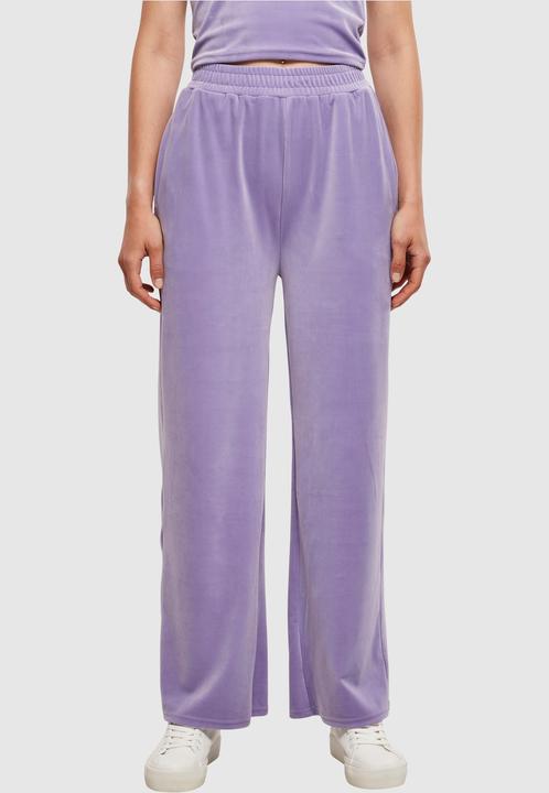 Actual product image Urban Classics Ladies High Waist Straight Velvet Sweatpants (4XL)