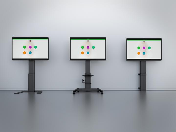 Actual product image Hagor Floorbase Lift Pro freestanding stand system for displays from 122-279cm VESA 800x600 height... (110", 160 kg)