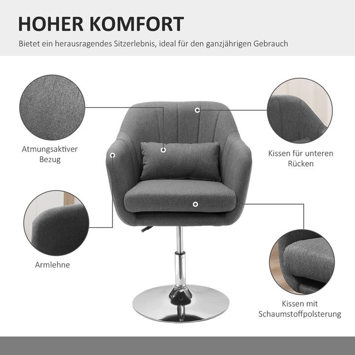Immagine prodotto Homcom Sedia da ufficio dal design semplice