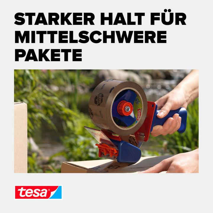 Produktbild tesa tesapack ECO & STRONG Paketband - Umweltschonendes Packband aus 100 % recyceltem Kunststoff (110 mm)